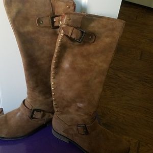 Tan madden girl boots